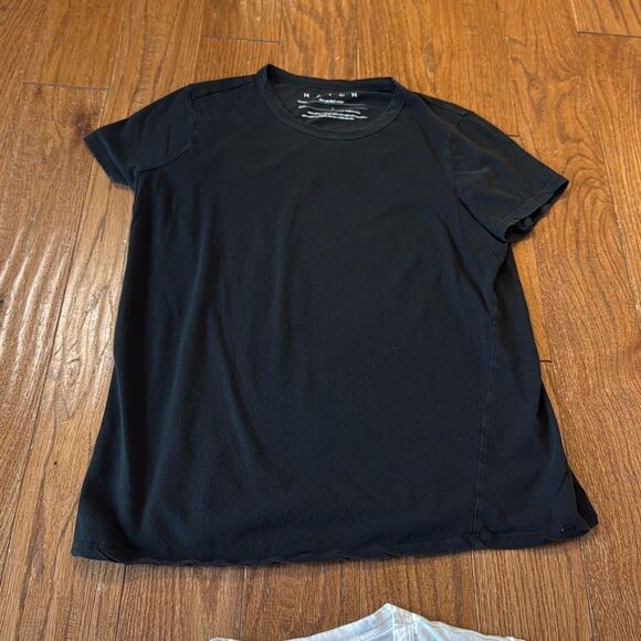 Hatch Black and White Short Sleeve Tees - Picture 6 of 10
